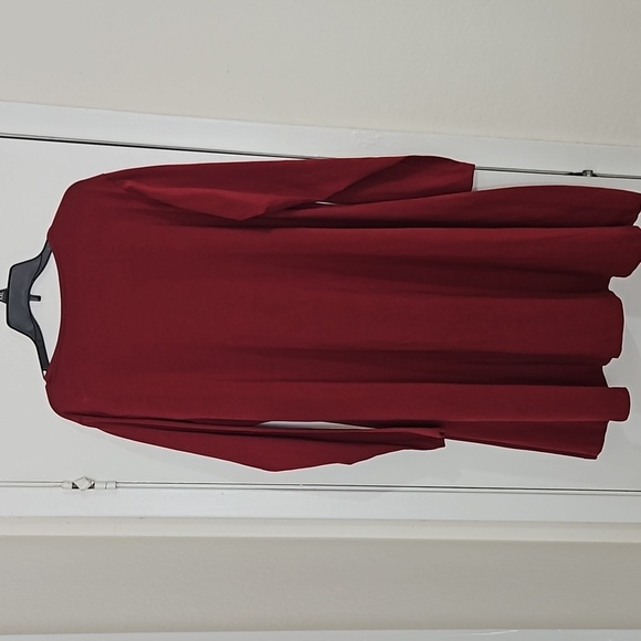 Rebdolls Burgundy Long Sleeve Dress 3X Loose Fit NWT (Size XL) - Picture 4 of 4